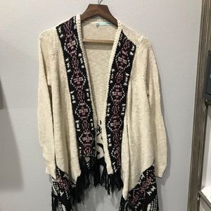 Boho inspired cozy cardigan